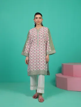 1pc - Stitched Basic Printed Cambric Shirt