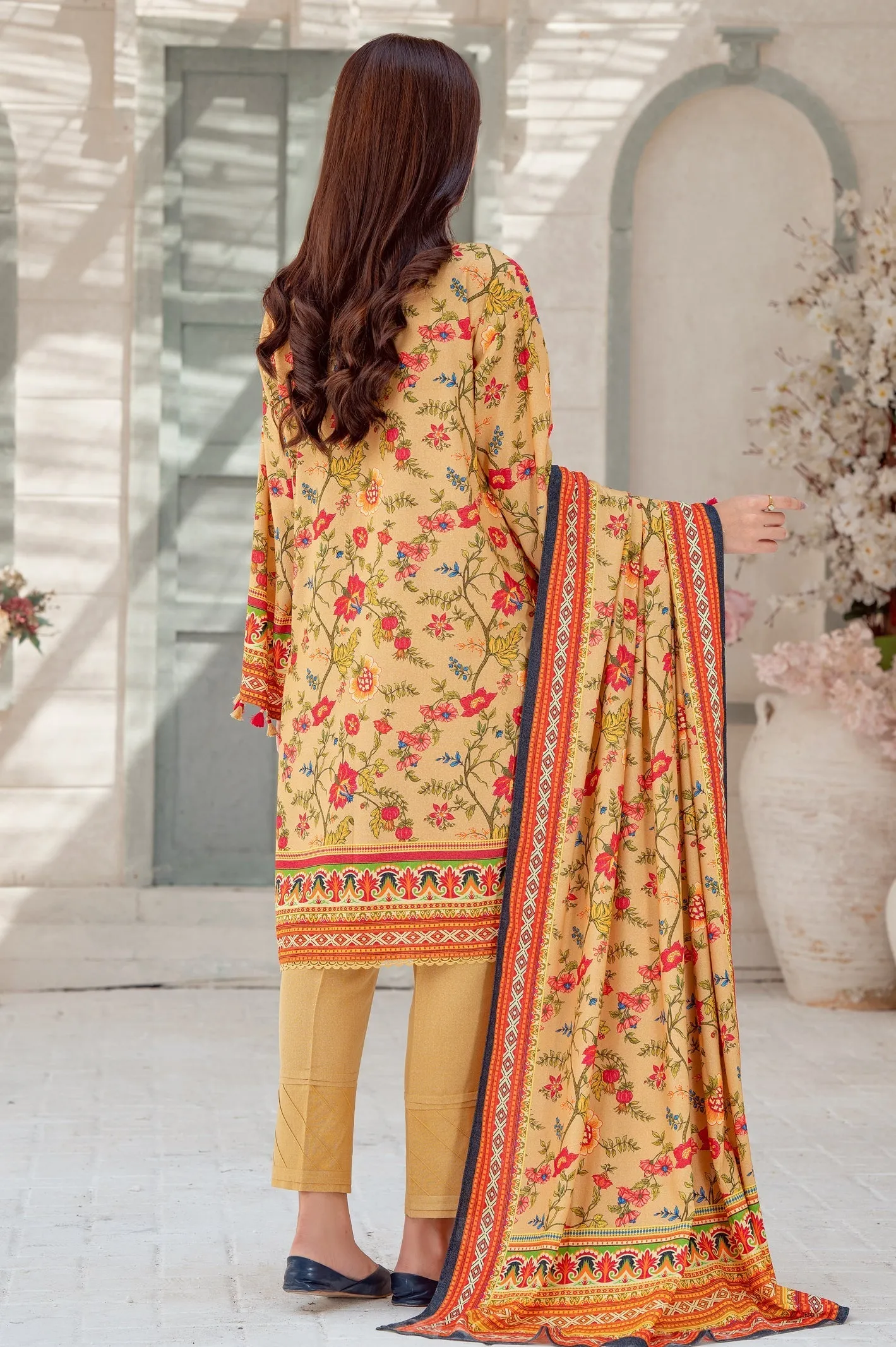 2PC Unstitched Printed