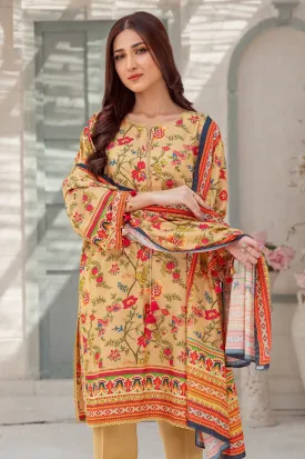 2PC Unstitched Printed