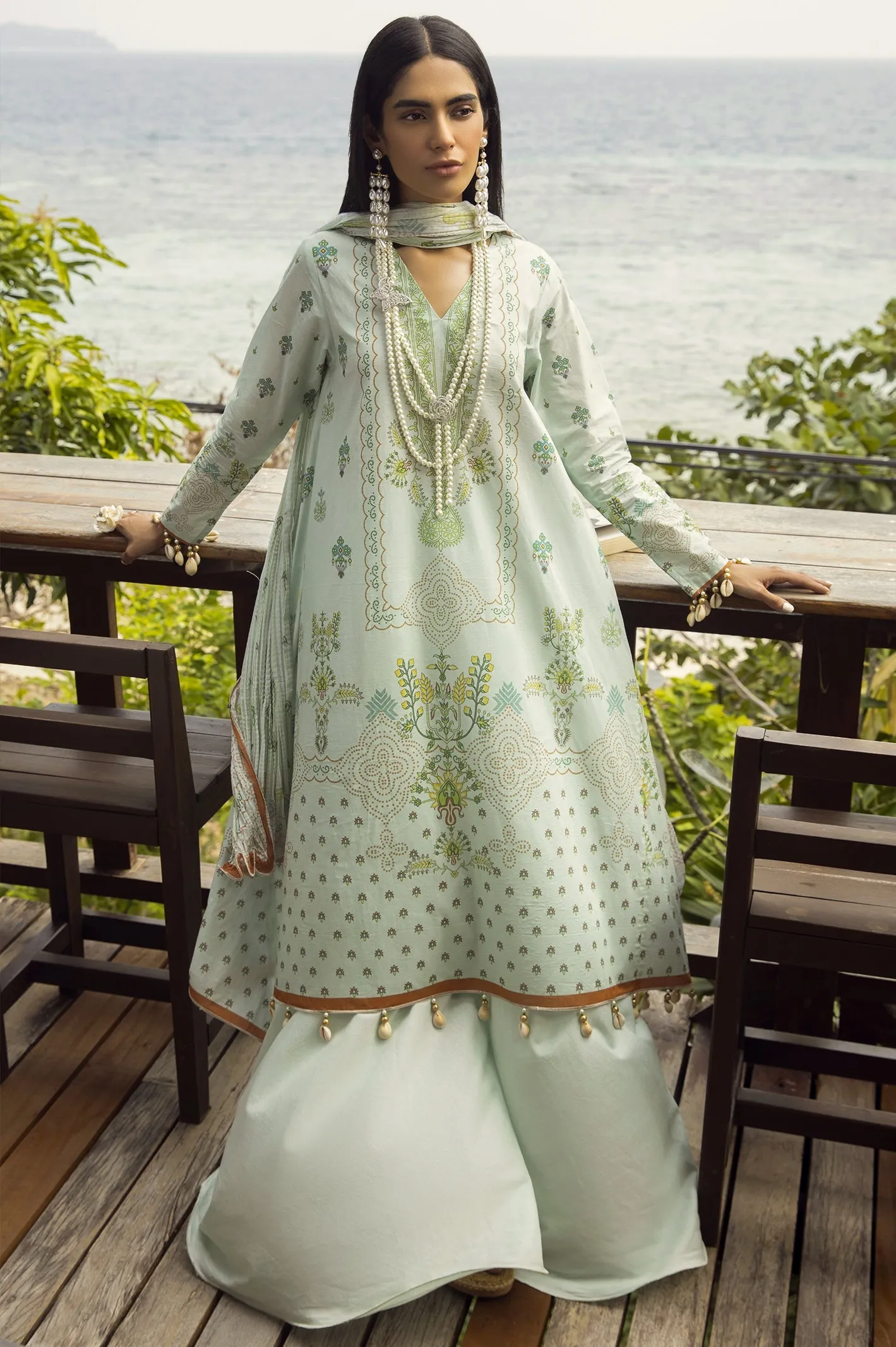 3PC Unstitched Printed