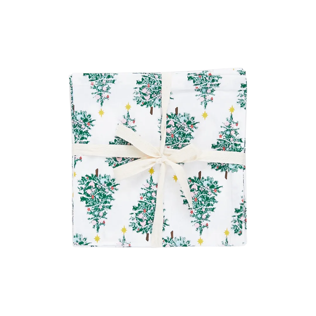 4-Pack Napkin Set - Festive Forest