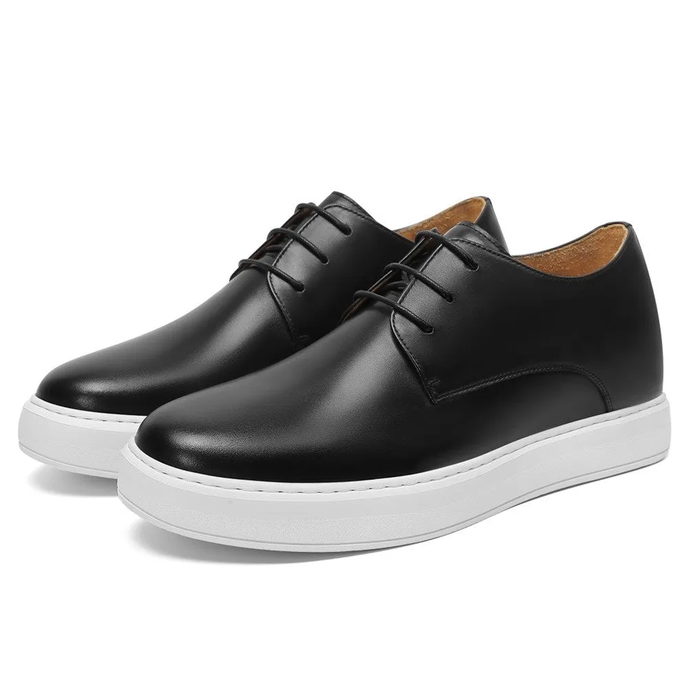 7 CM / 2.76 Inches CMR CHAMARIPA Men's Black Casual Elevator Sneakers