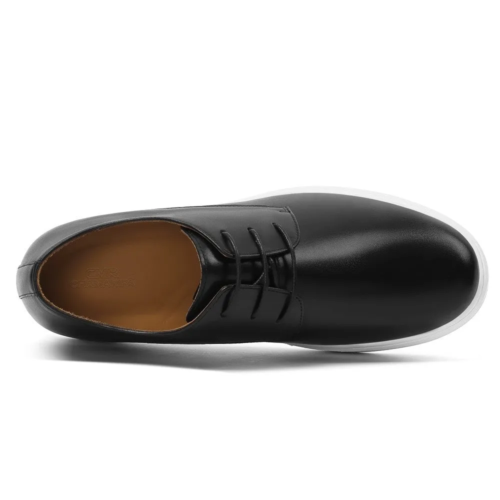 7 CM / 2.76 Inches CMR CHAMARIPA Men's Black Casual Elevator Sneakers