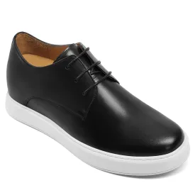 7 CM / 2.76 Inches CMR CHAMARIPA Men's Black Casual Elevator Sneakers