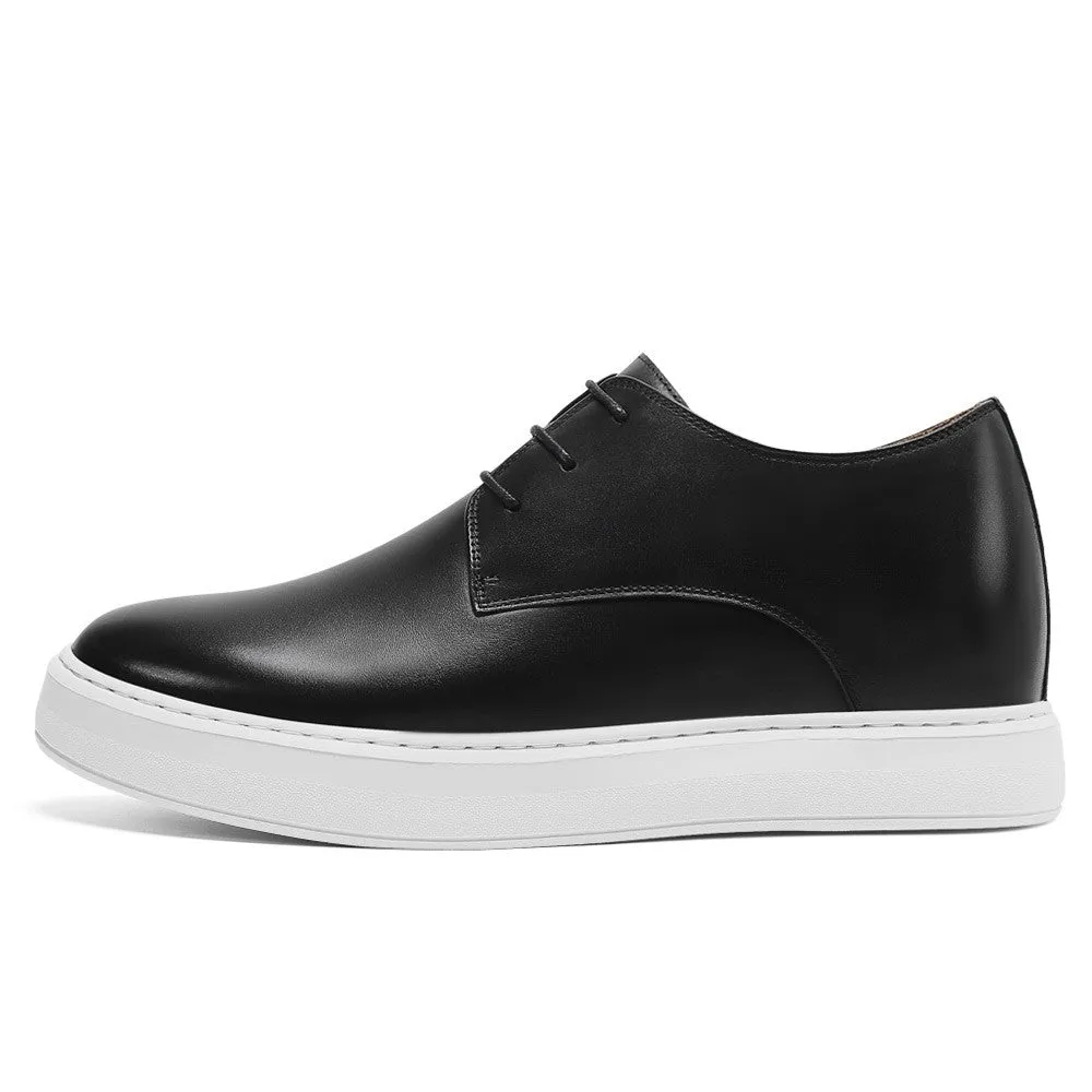 7 CM / 2.76 Inches CMR CHAMARIPA Men's Black Casual Elevator Sneakers