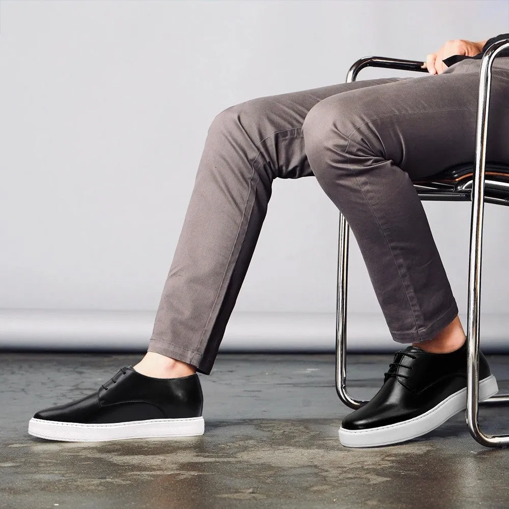 7 CM / 2.76 Inches CMR CHAMARIPA Men's Black Casual Elevator Sneakers