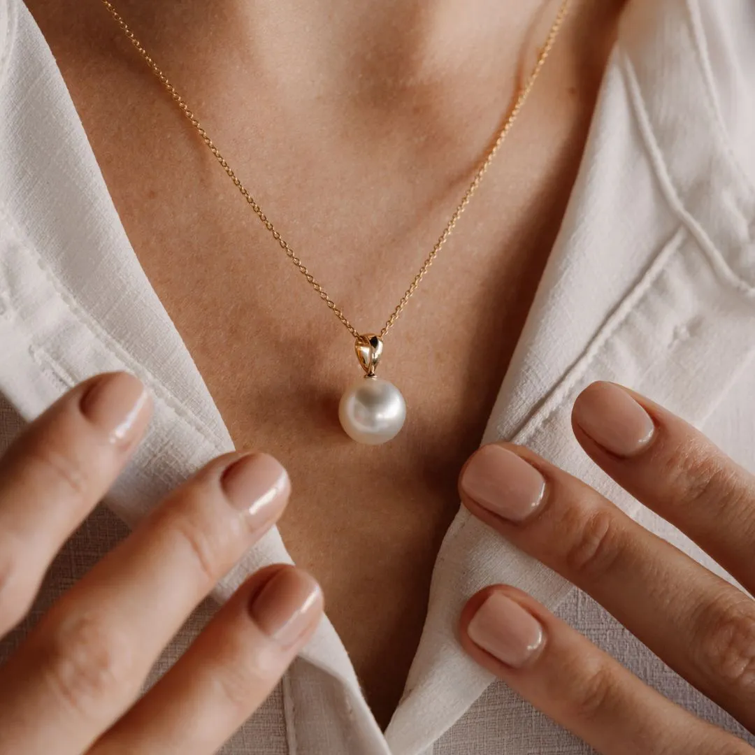 Acacia Pearl Pendant Australian South Sea Cygnet Bay Drop 10.5mm A3