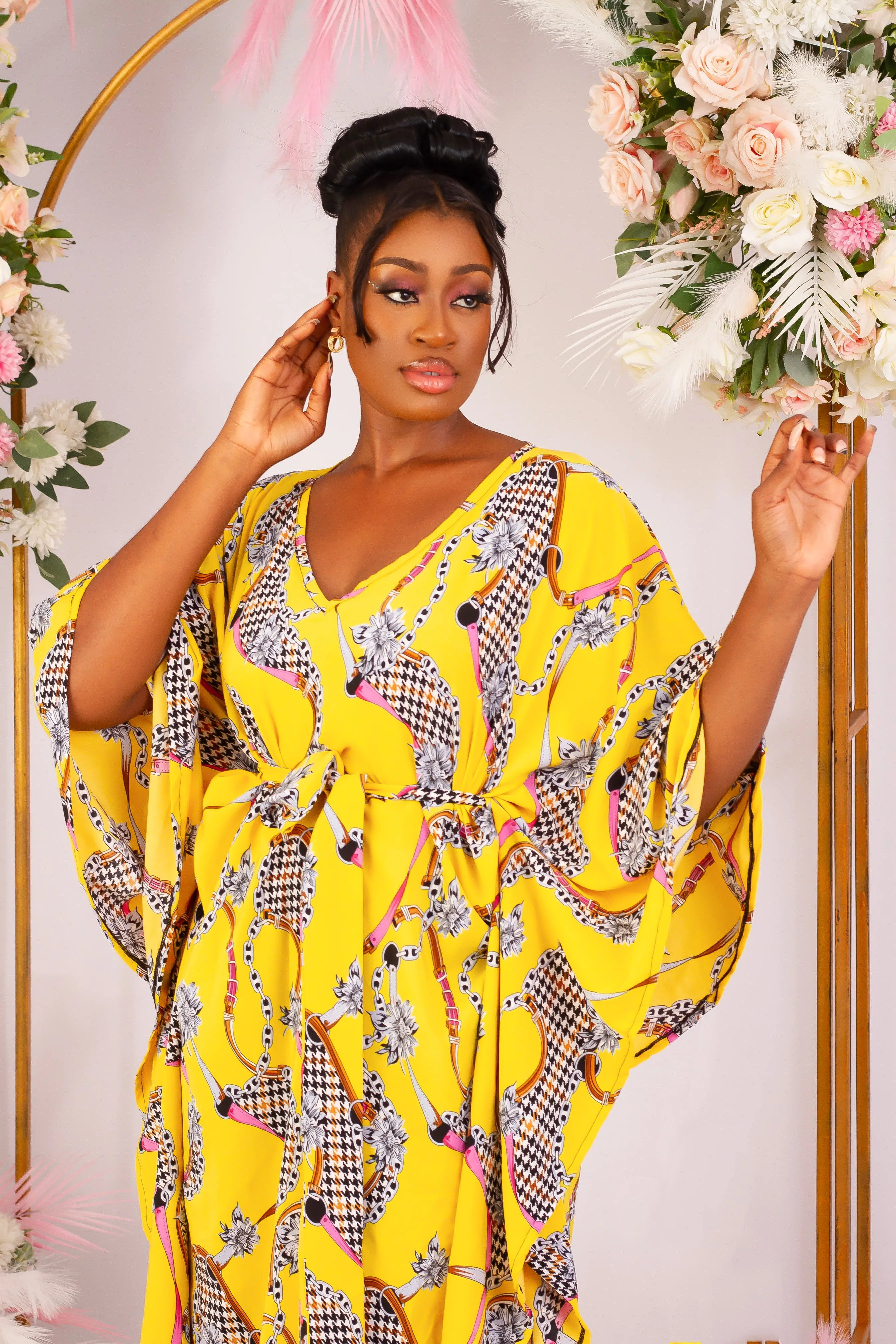 African Inspired Kaftan Boubou Bubu Maxi Dress - Ademola