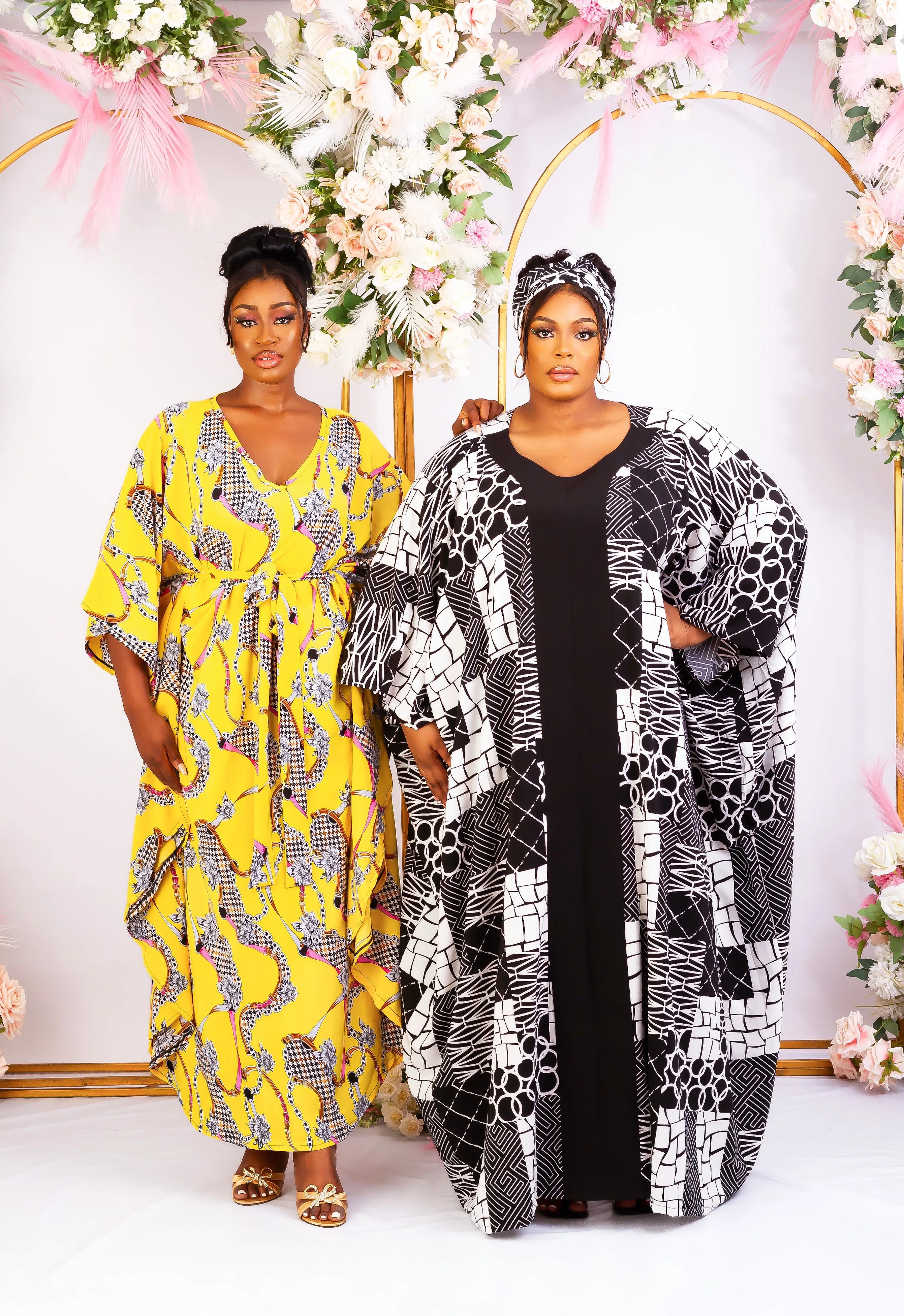 African Inspired Kaftan Boubou Bubu Maxi Dress - Ademola