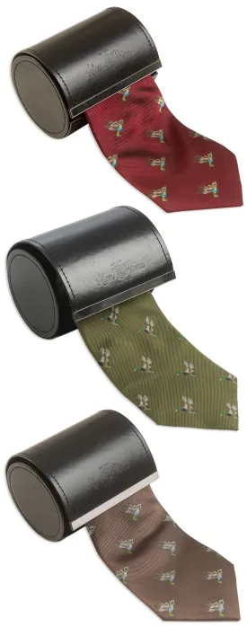Alan Paine Ripon Silk Tie | Ducks