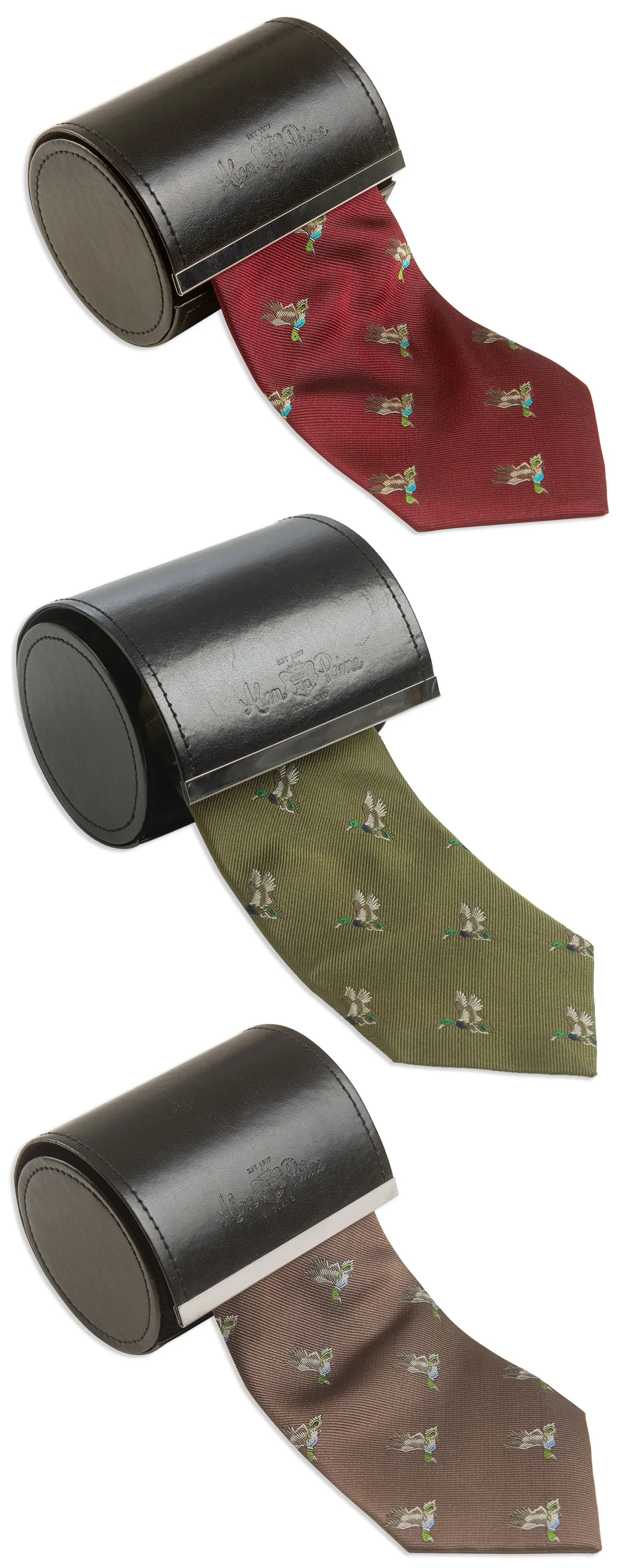 Alan Paine Ripon Silk Tie | Ducks