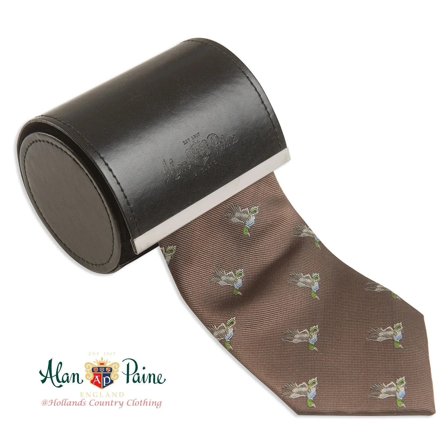 Alan Paine Ripon Silk Tie | Ducks