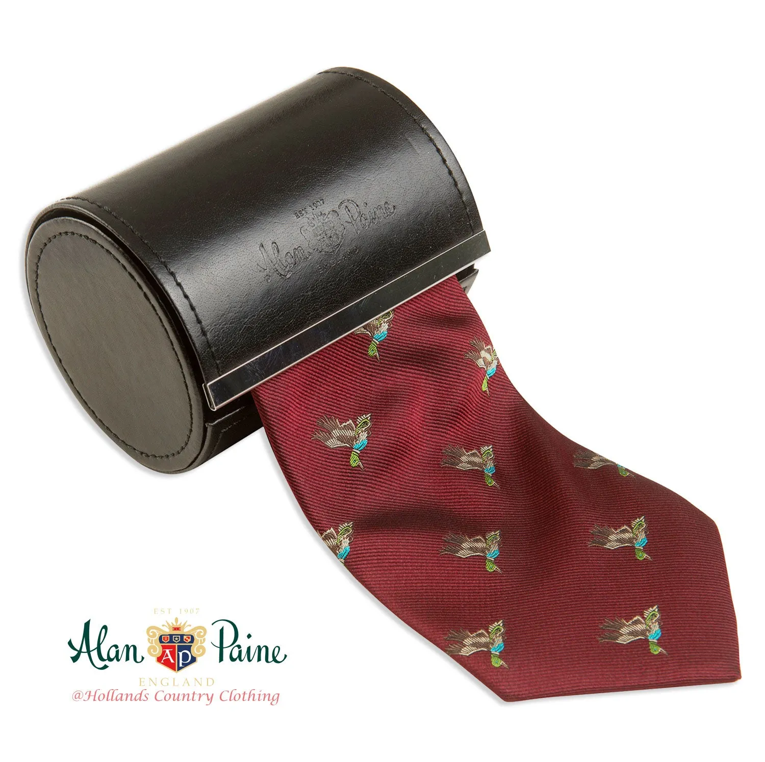 Alan Paine Ripon Silk Tie | Ducks