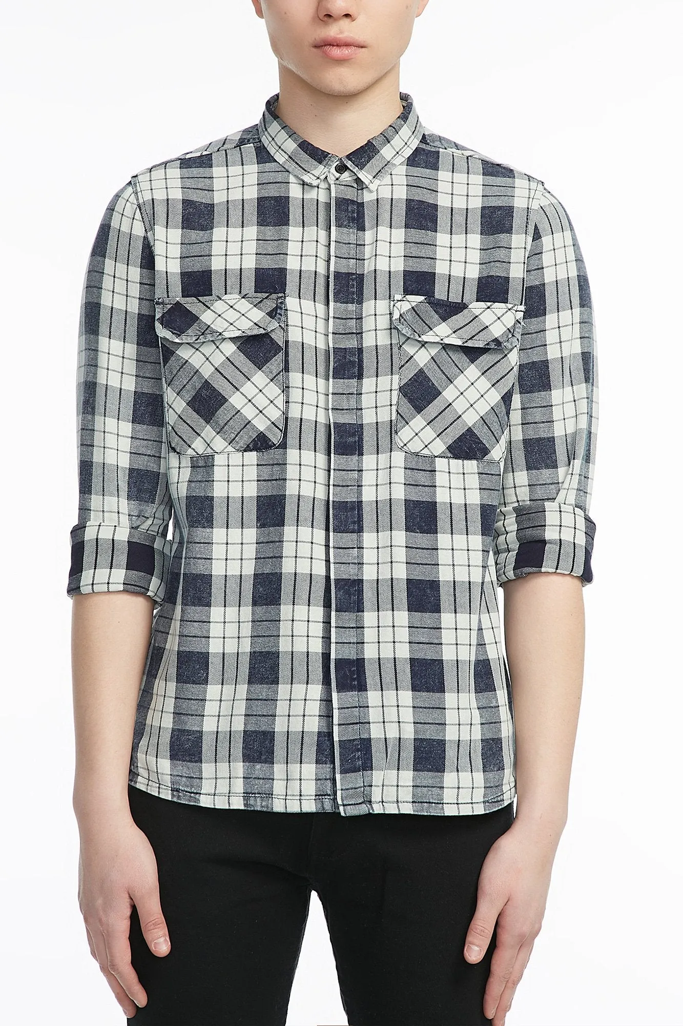 Amnesia Guys Bleach Splatter Woven Button-Up Shirt
