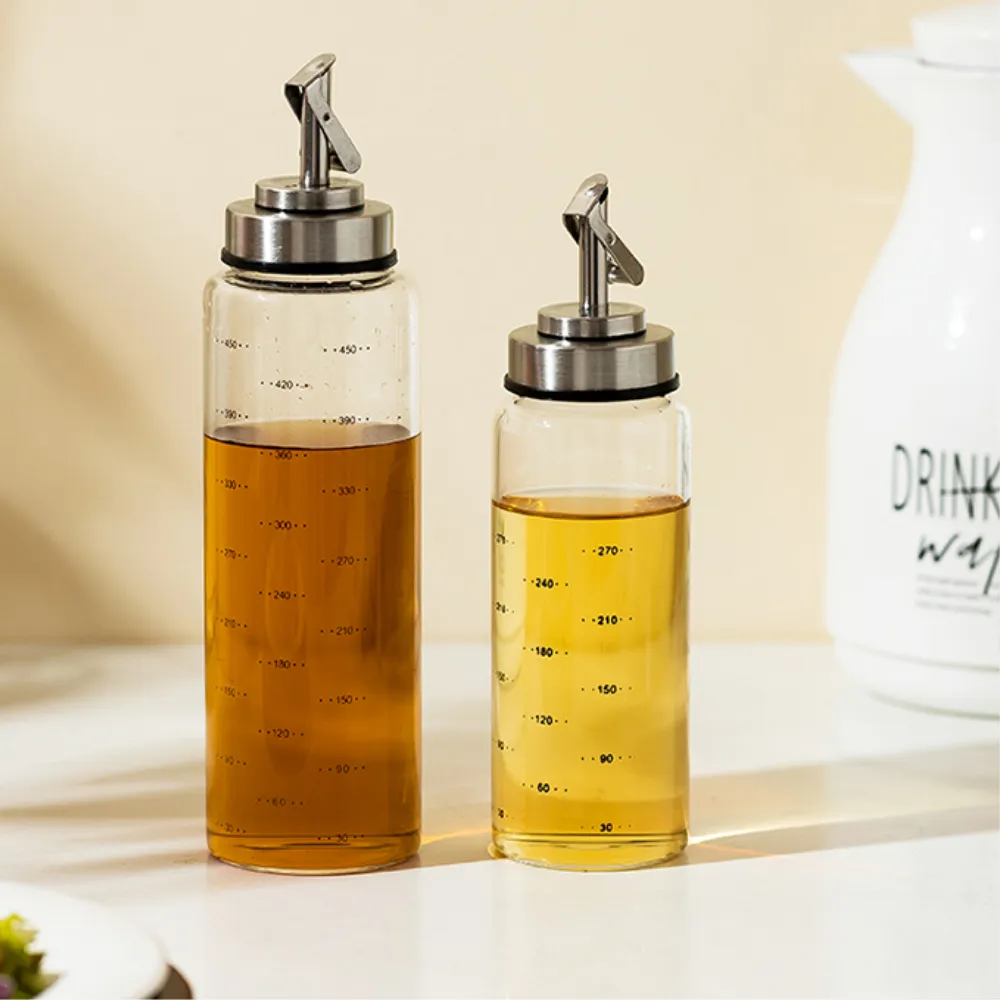 Automatic Release Glass Oil Container