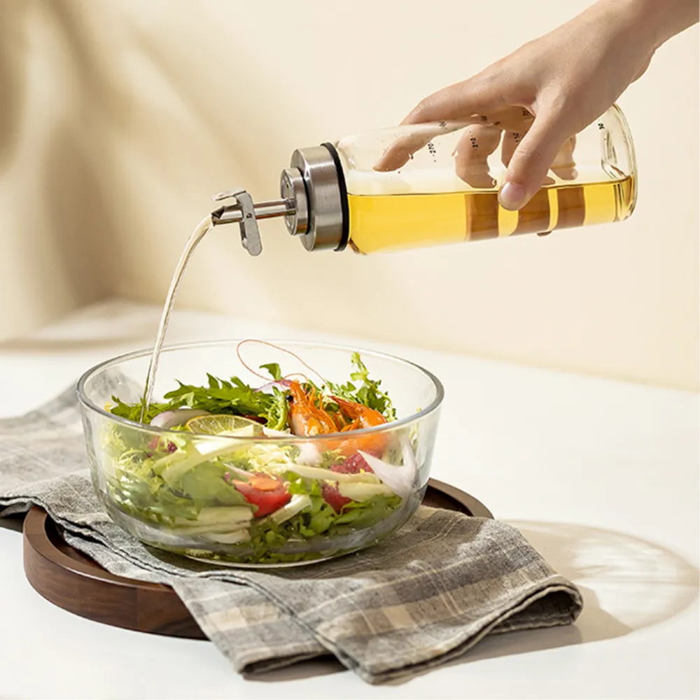 Automatic Release Glass Oil Container