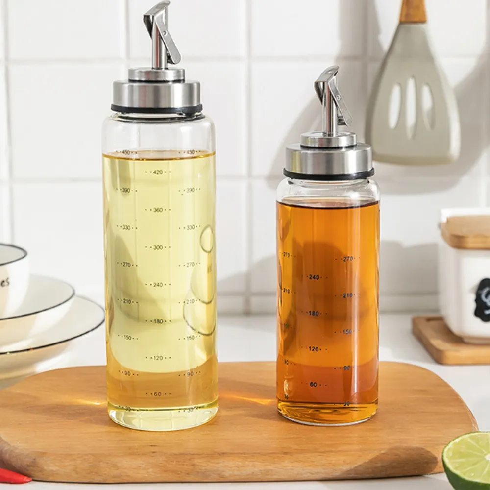 Automatic Release Glass Oil Container