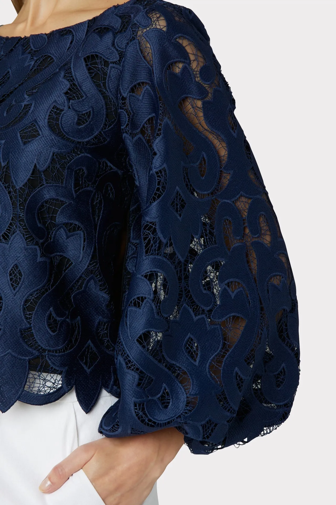 Beverly Guipure Lace Top