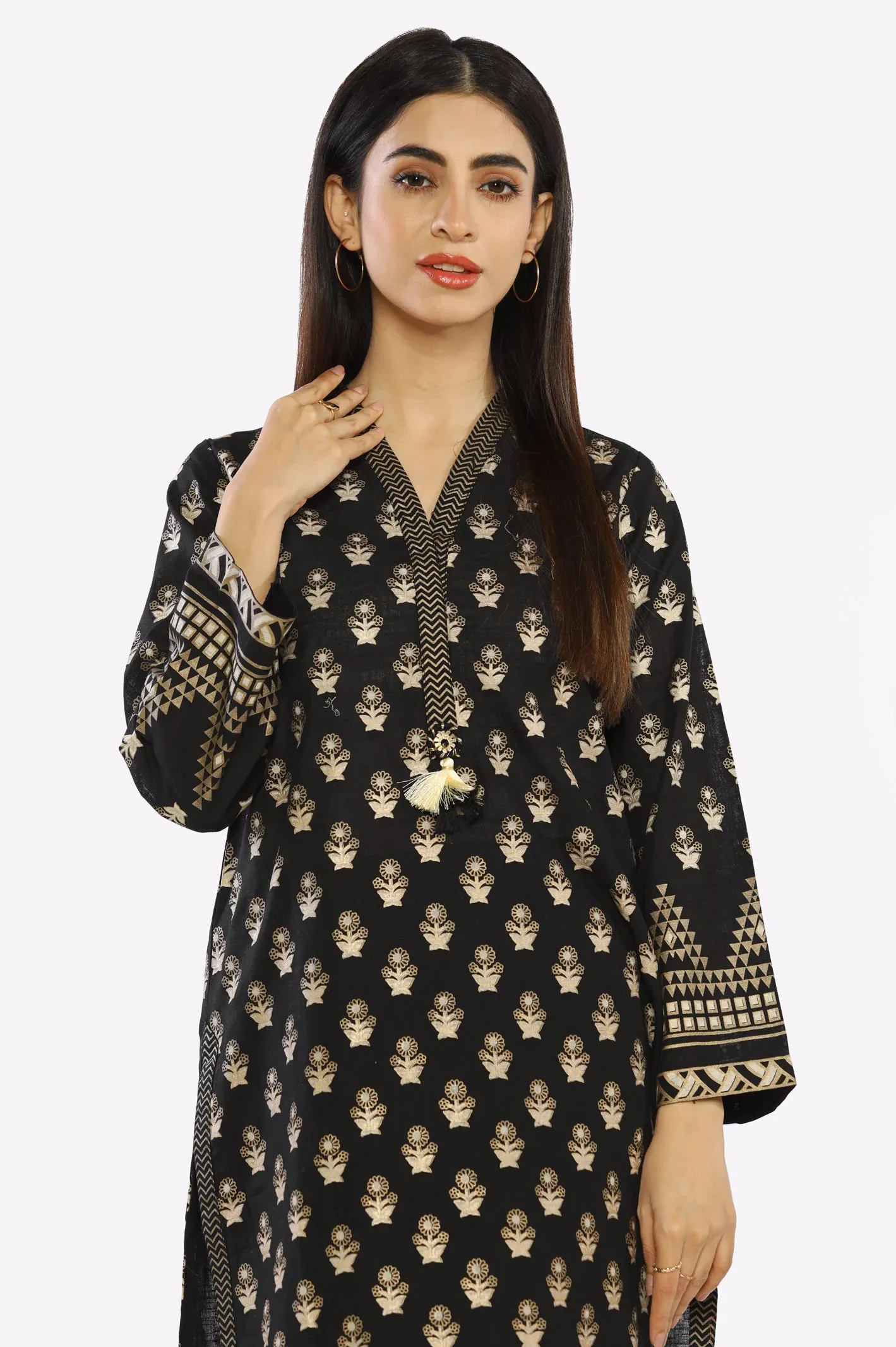 Black Block Printed 2PC