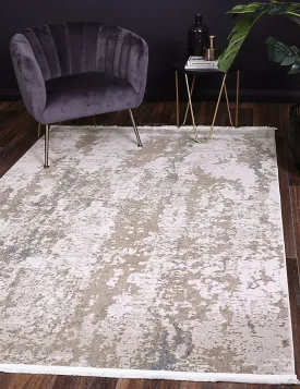 Bohan One Modern Beige Blue Rug