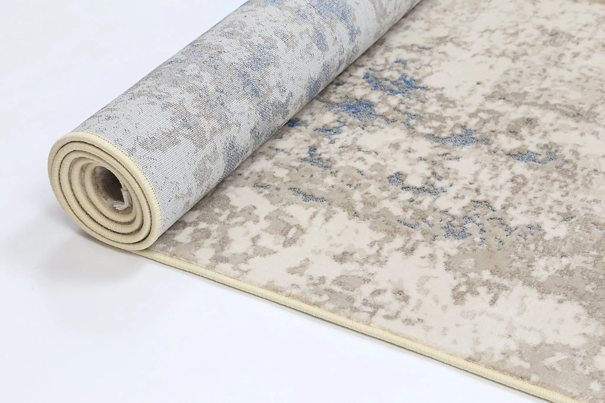 Bohan One Modern Beige Blue Rug