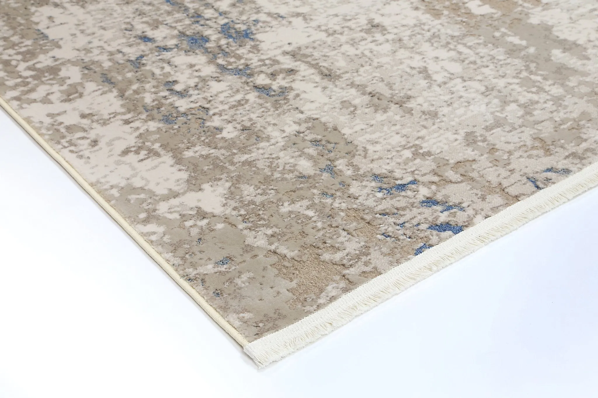 Bohan One Modern Beige Blue Rug
