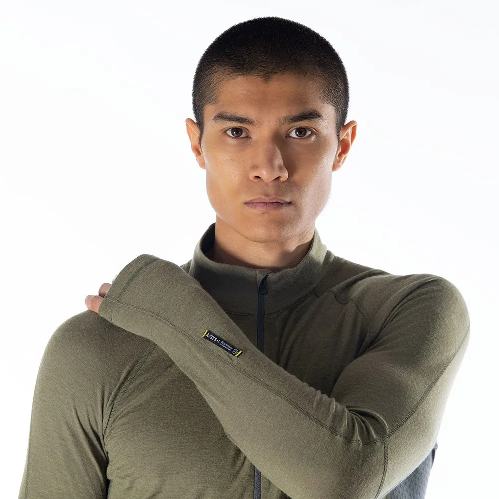 Boulder 125 1/4 Zip Baselayer - Kalamata/Ash