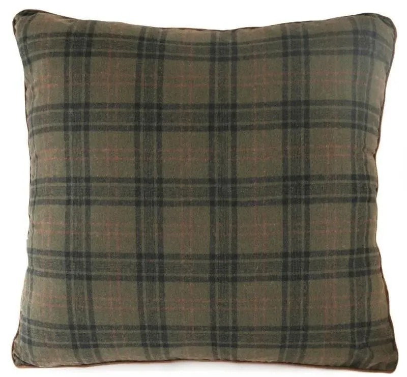 Cedar Plaid Euro Sham