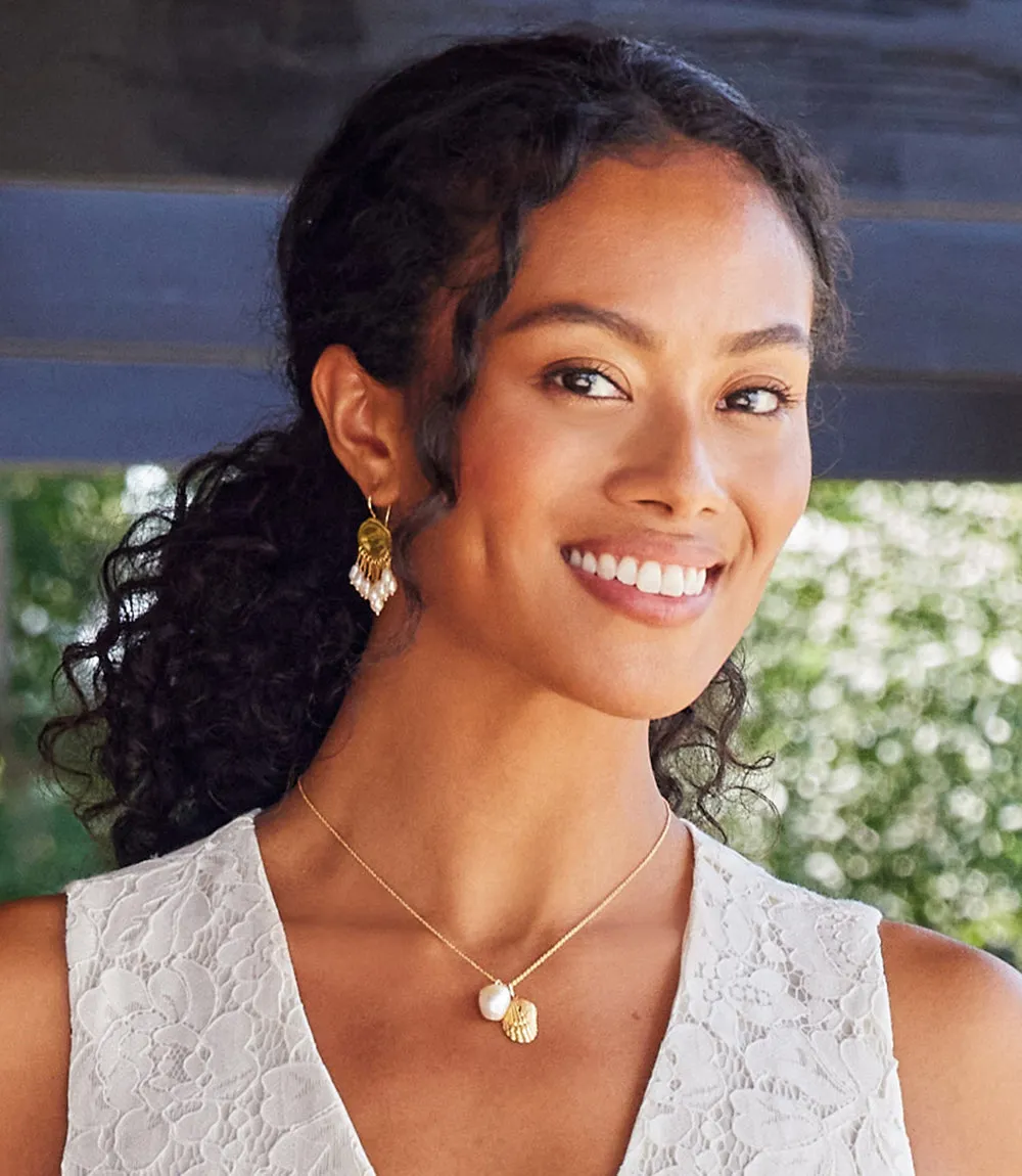 Chan Luu Pearl Dangle Earrings