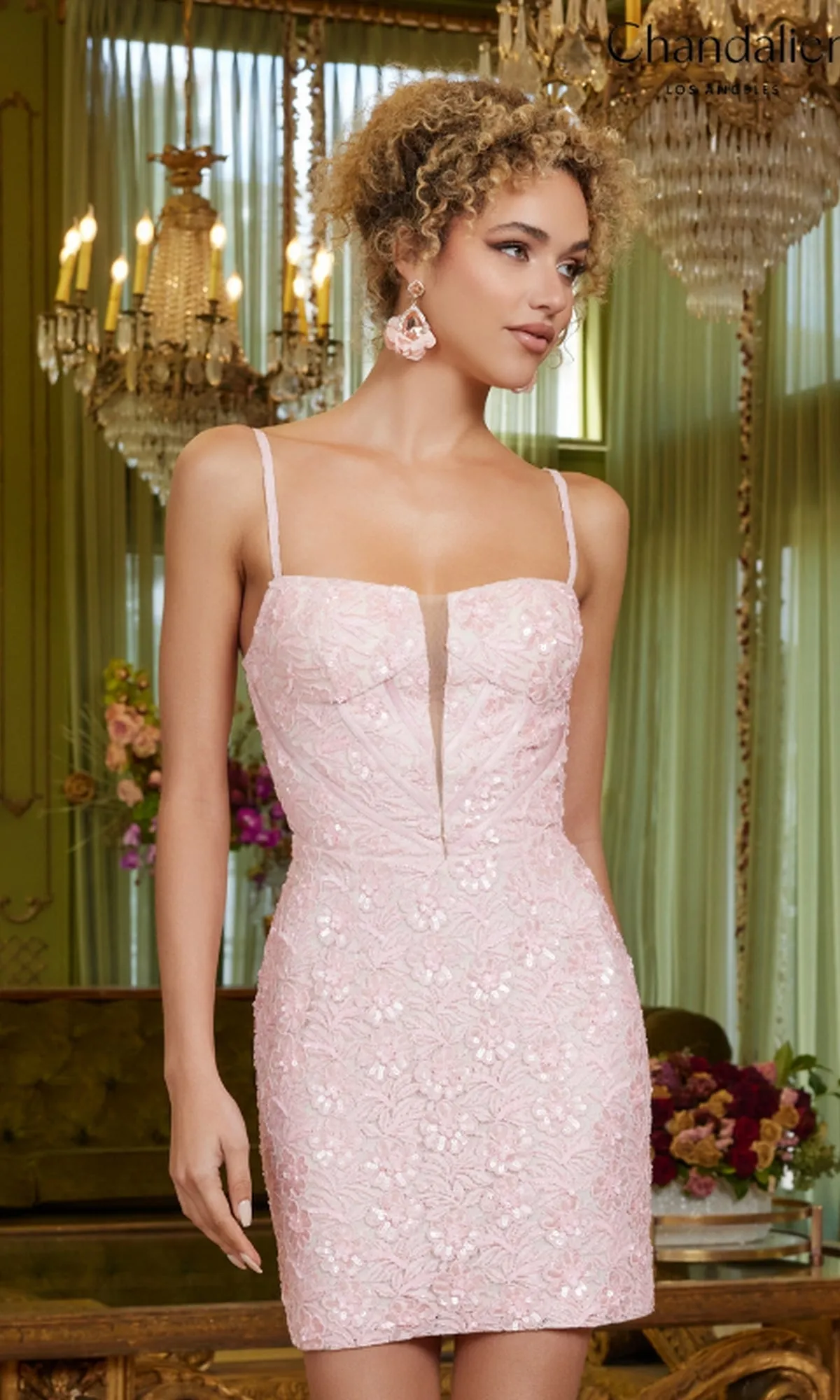 Chandalier Short Party Dress 70075