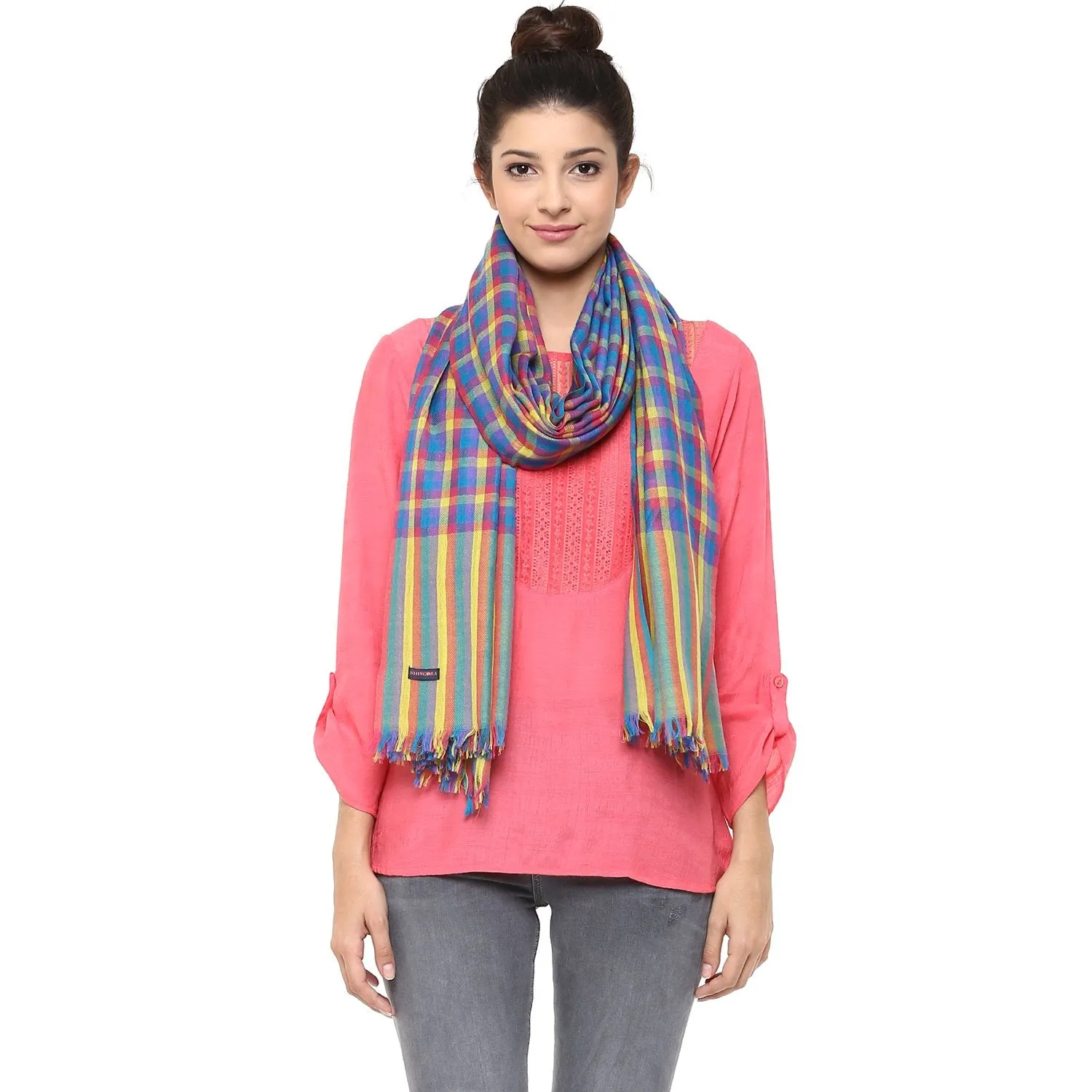 Checked In Shawl