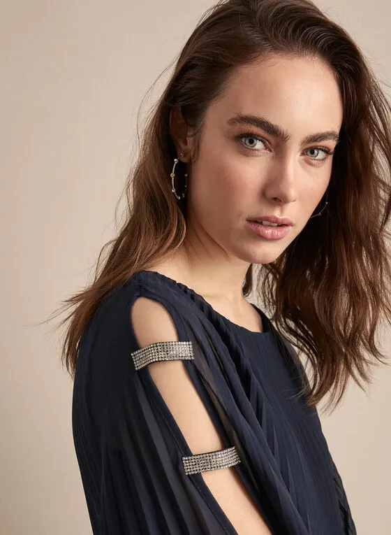 CHIFFON PONCHO DRESS