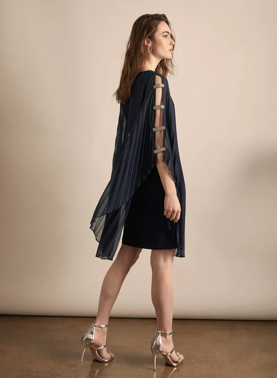 CHIFFON PONCHO DRESS