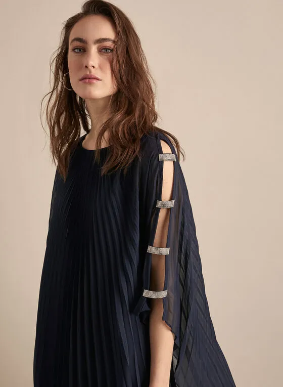 CHIFFON PONCHO DRESS