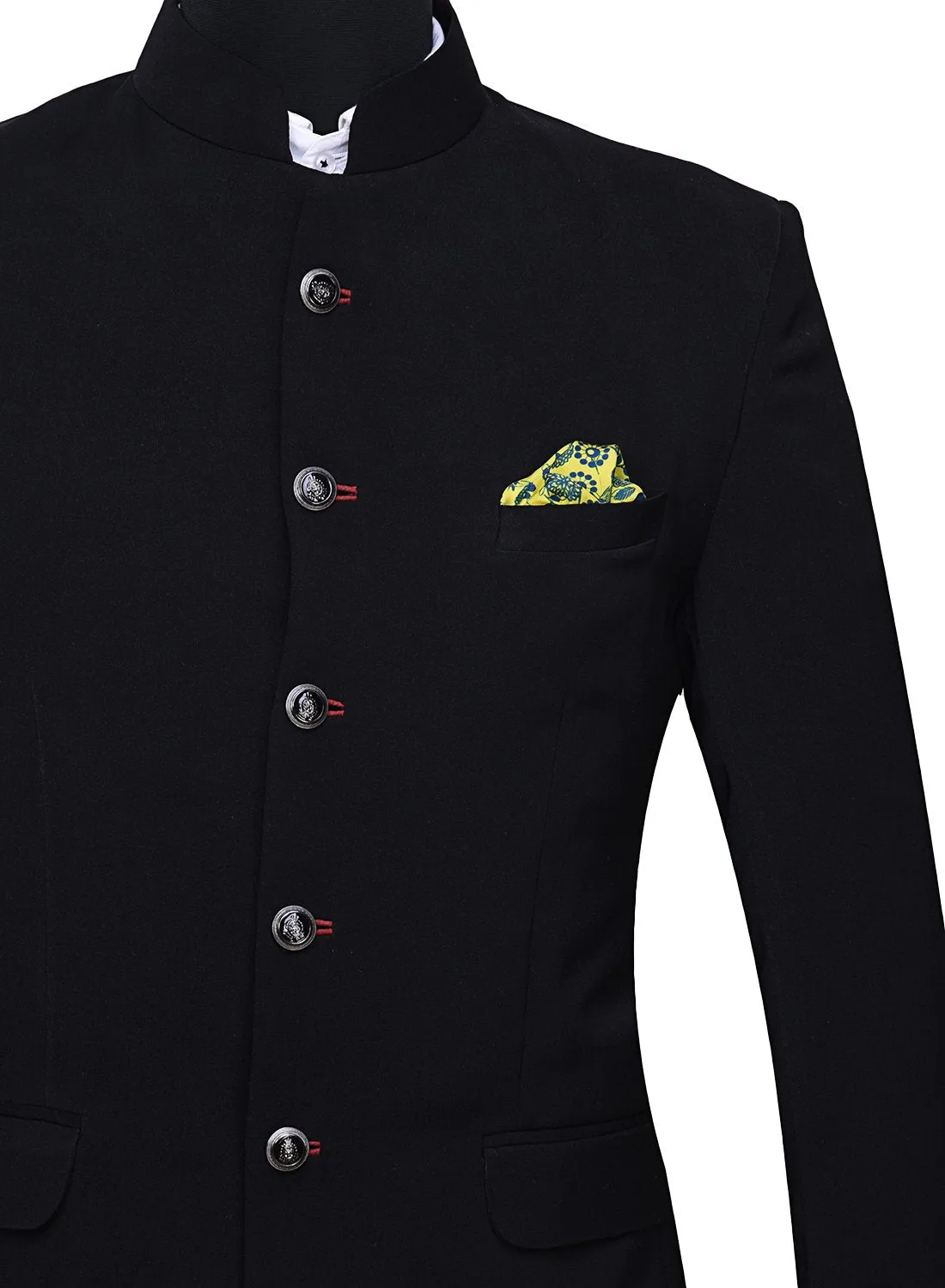 Chokore Blue & Yellow Birds Silk Pocket Square from the Wildlife range