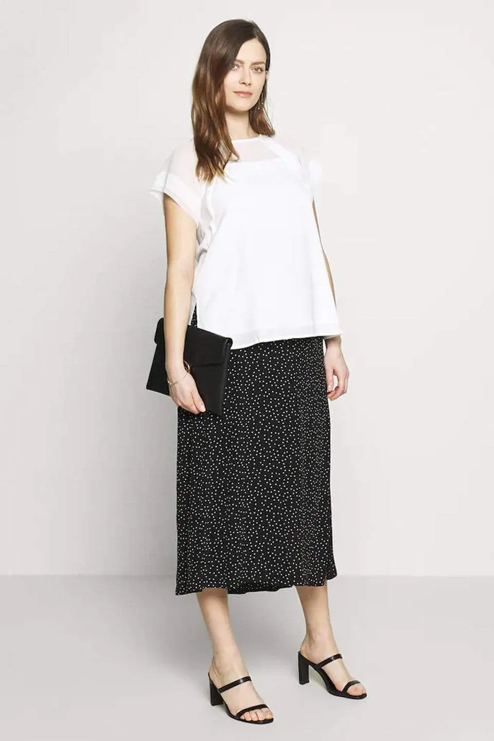 Debs Short Sleeve Nursing Top White