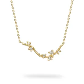 Diamond Encrusted Asymmetric Bar Necklace