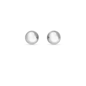 Ear Sense Earring WBA-28 8mm Silver Ball Stud Earrings