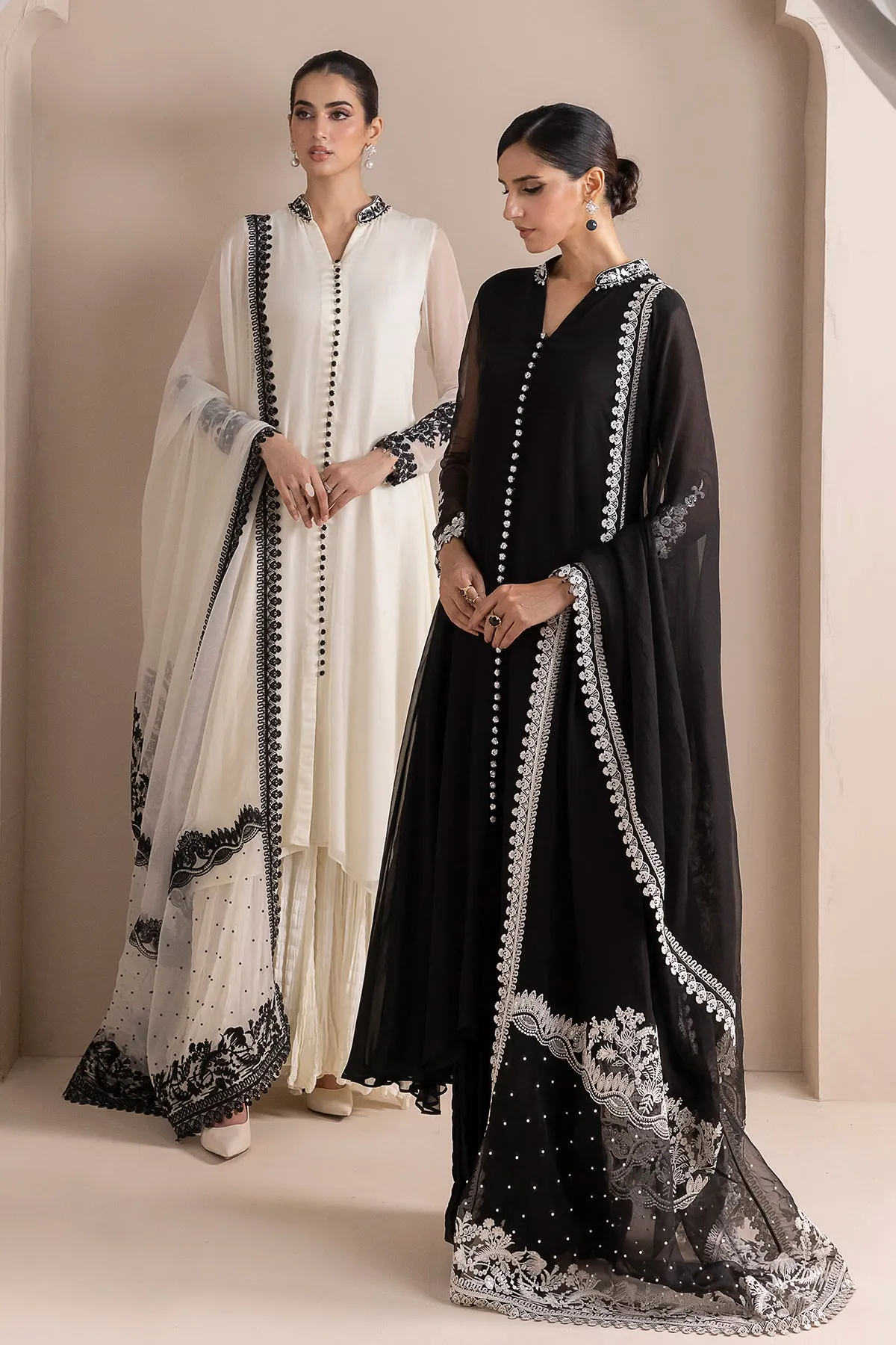 EMBROIDERED CHIFFON PR-847