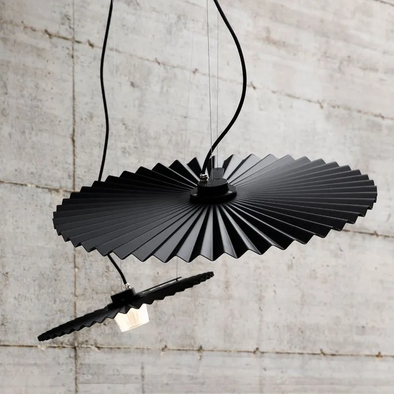Exterior Aluminium Pleated Suspended Pendant