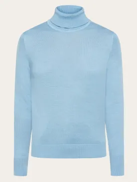 Fine merino roll neck - RWS - Glacier Lake