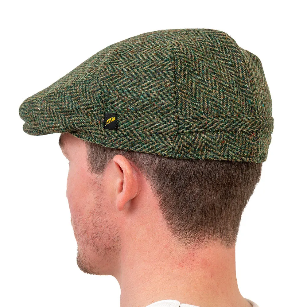 Flat Cap, Dubliner Green Herringbone