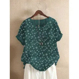 Floral Printed Short Sleeve T-shirt