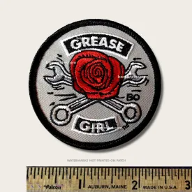 Hot Rod Girl Patch "Grease Girl Rose"