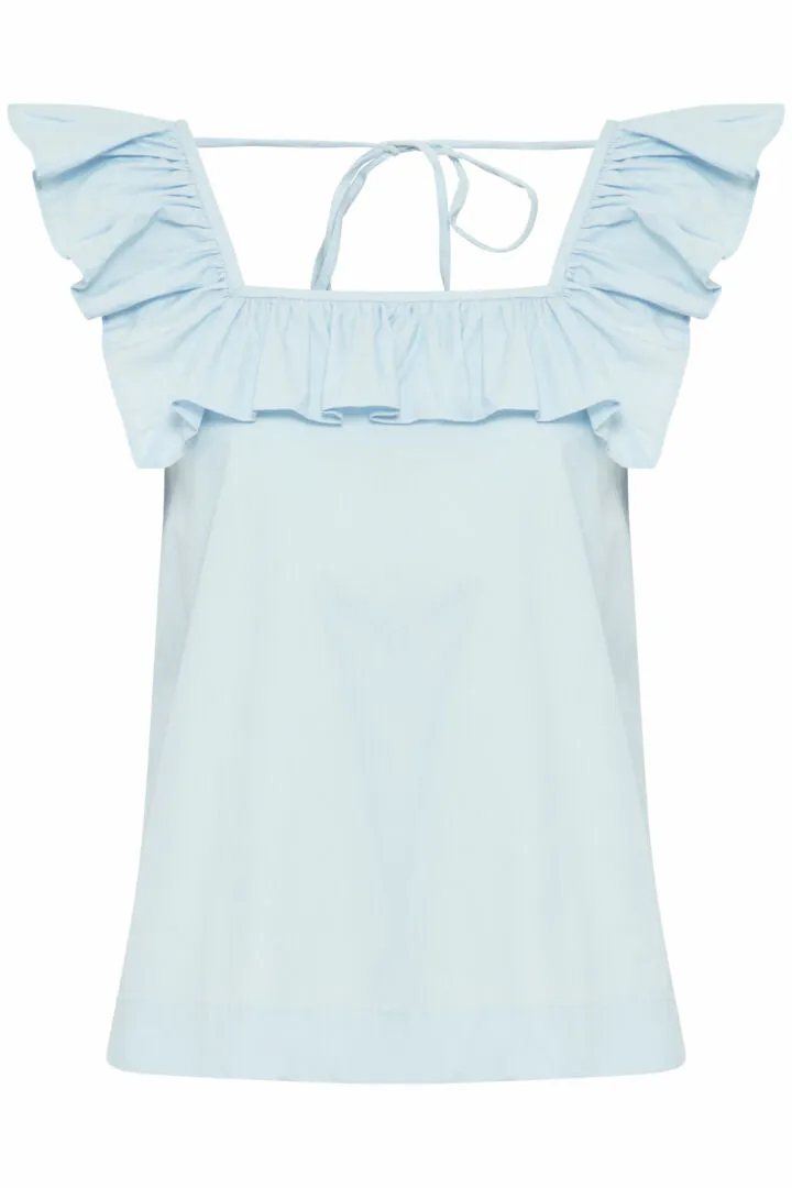 Ichi Falima Top-Cashmere Blue-20121266