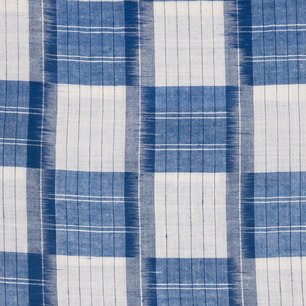 Ikat Check Cashmere Ring Shawl