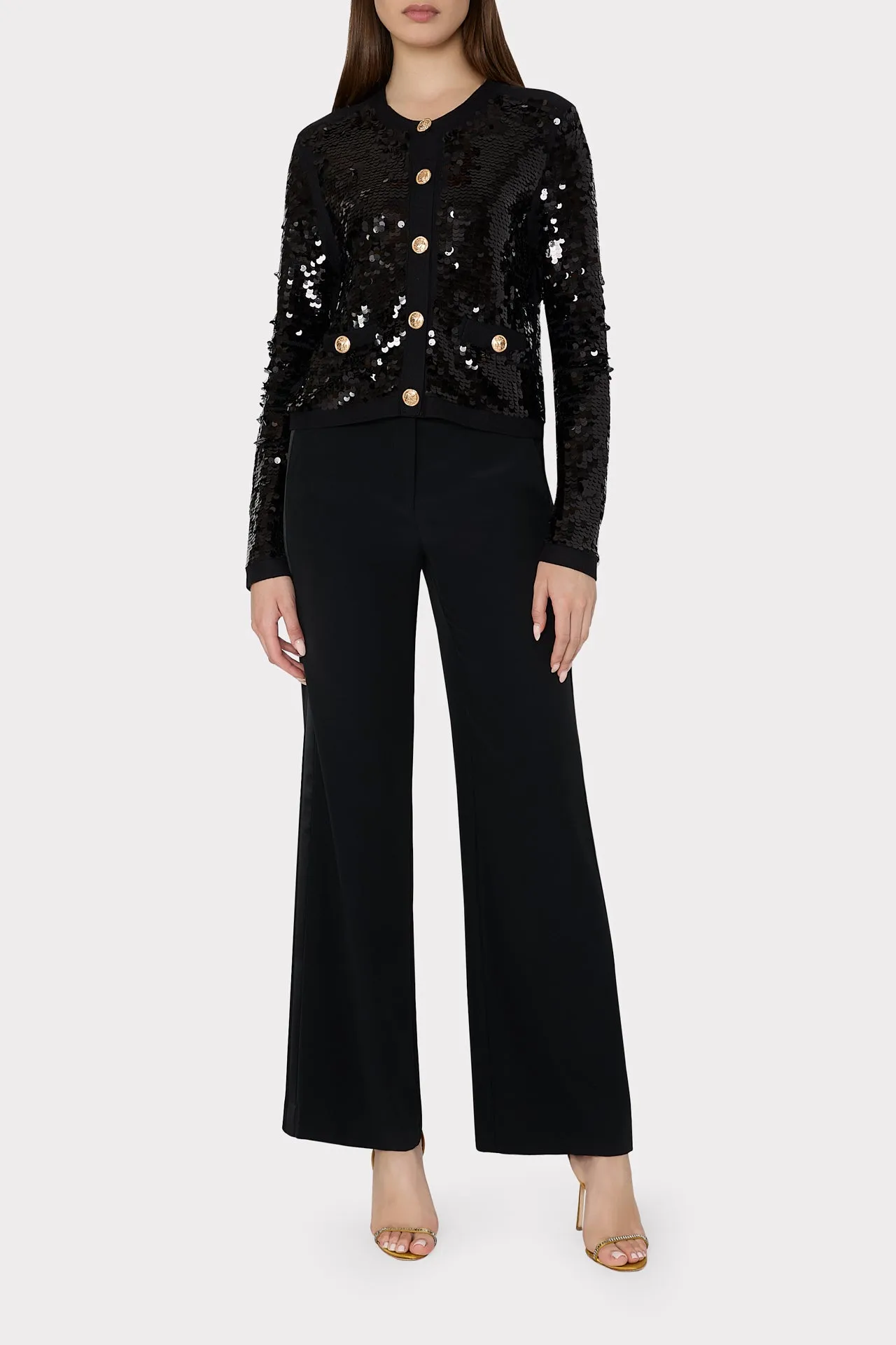 Iman Sequin Knit Cardigan