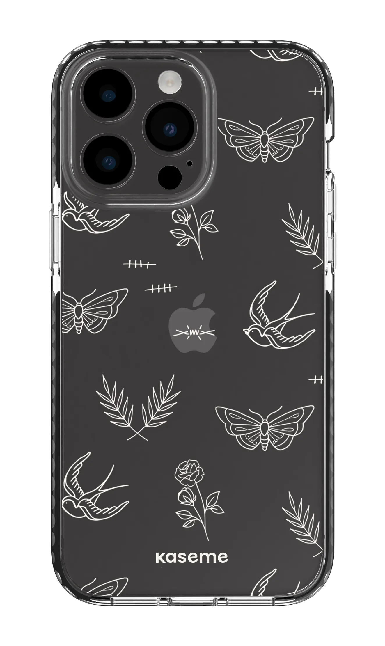 Ink white clear case
