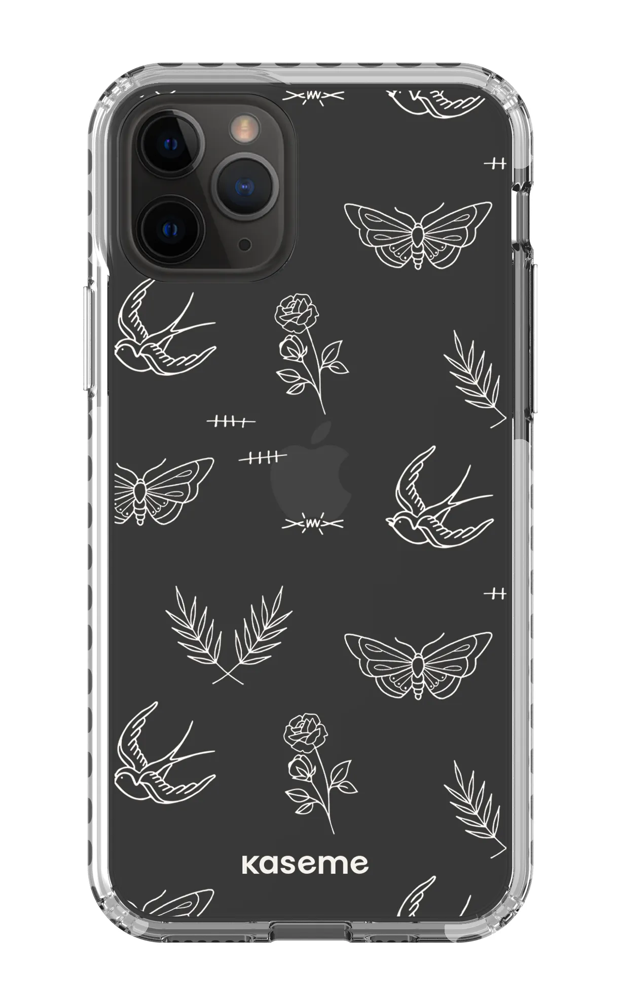 Ink white clear case