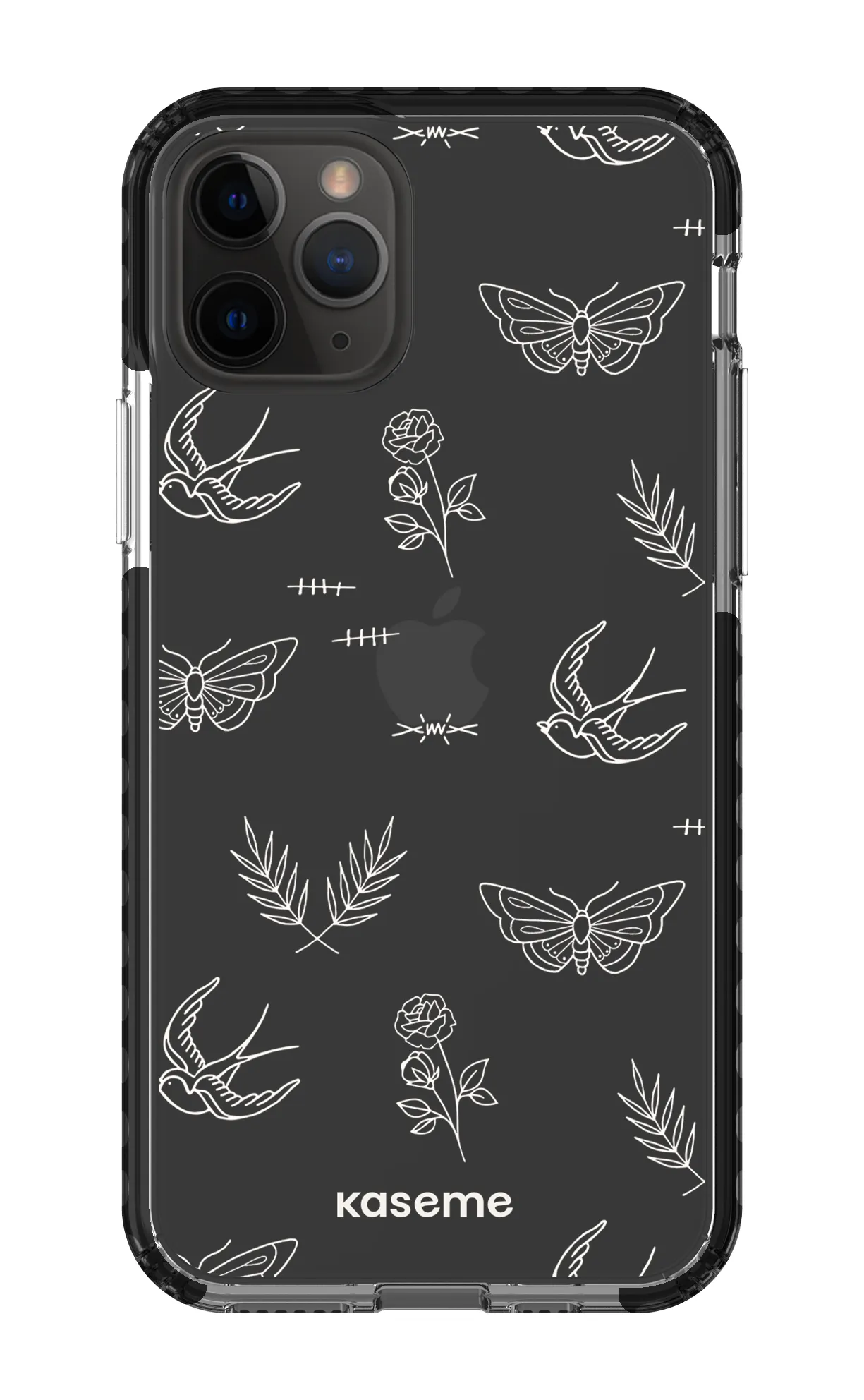 Ink white clear case